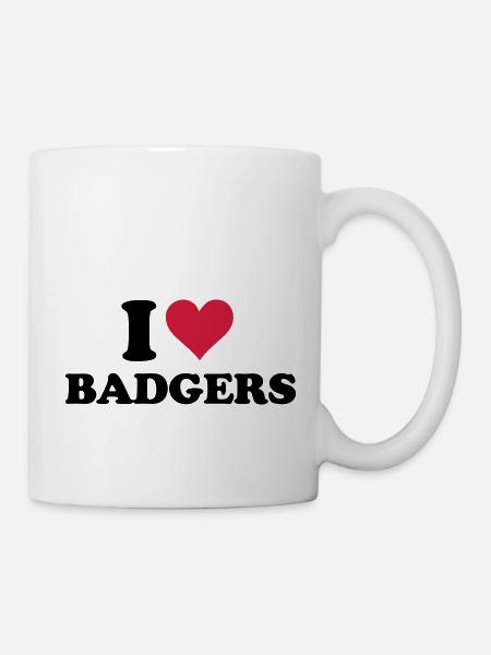 I Heart Badgers - Mug - white