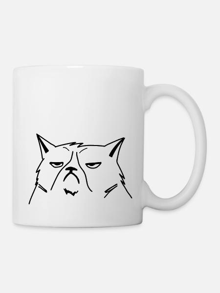 grumpy cat - Mug - white