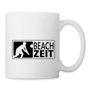 Beachvolleyball Bagger (quer) - Tasse - Weiß - Rechts