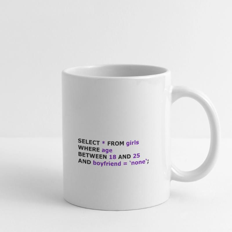 SQL select * des filles Mug blanc
