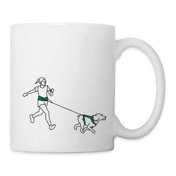 Canicross - Mug blanc - blanc - Droite