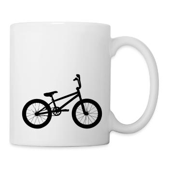 Vélo BMX - Mug blanc - blanc - Droite