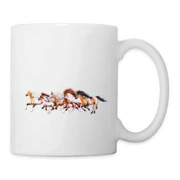 Wild Horses Herd - Tasse - Weiß - Rechts