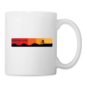 Mtb VTT Vélo de piste de pompage - Mug blanc - blanc - Droite