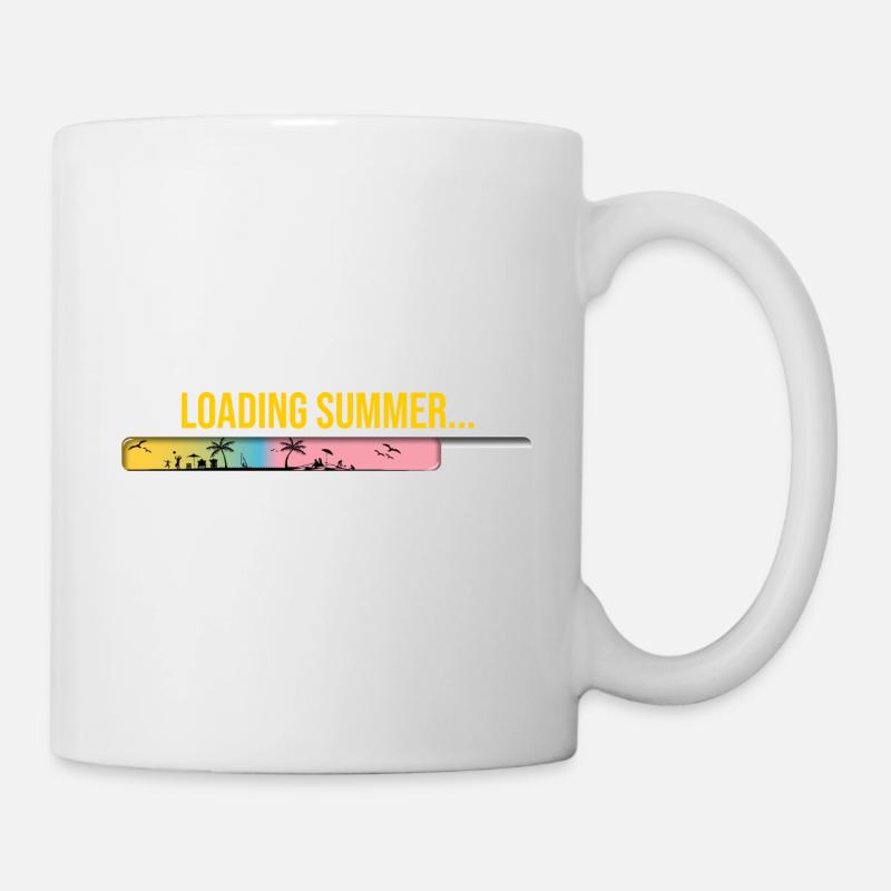 Sommer Ladebalken - Tasse - Weiß