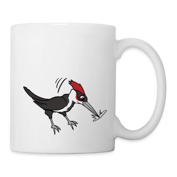 Woodpecker bird birds - Mug - white - Right