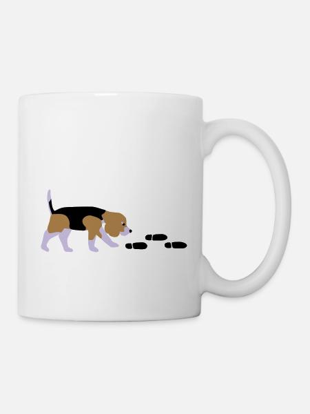 Beagle Mantrailer - Mug - white