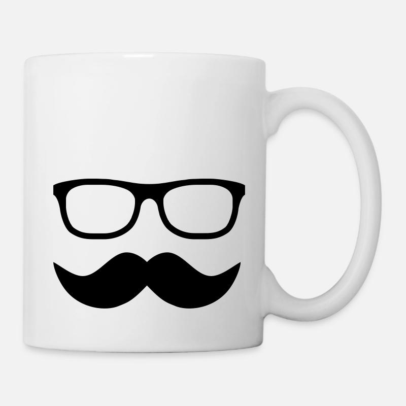 Moustache - Tasse - Weiß