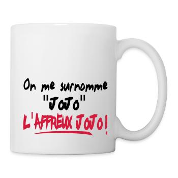 HUMOUR affreux jojo!!! t-shirt,logo,motif,visuel - Mug blanc - blanc - Droite