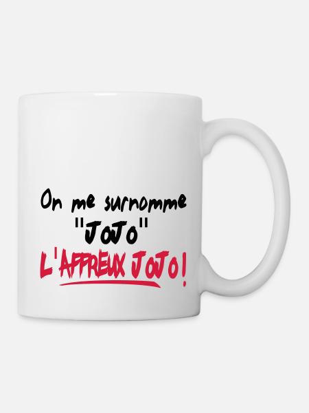 HUMOUR affreux jojo!!! t-shirt,logo,motif,visuel - Mug blanc - blanc