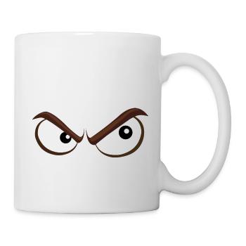 Boese eyes - sinistre / morose - Mug blanc - blanc - Droite