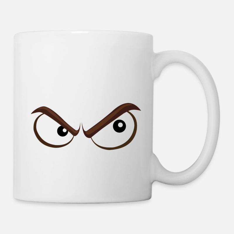 Boese eyes - sinistre / morose - Mug blanc - blanc