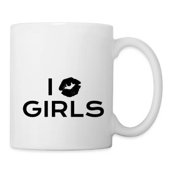 I kiss girls - Mug - white - Right