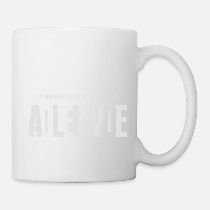 Shcrödinger’s cat is dead alive - Mug - white