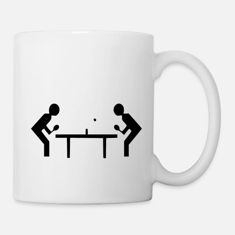 Tennis de table - Mug blanc - blanc