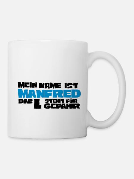 manfred - Tasse - Weiß