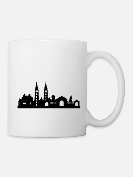 Skyline Nürnberg klein - Tasse - Weiß