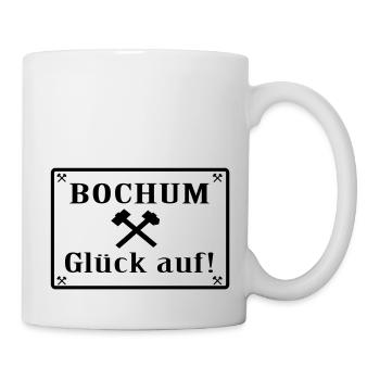 Glück auf! Bochum - Tasse - Weiß - Rechts