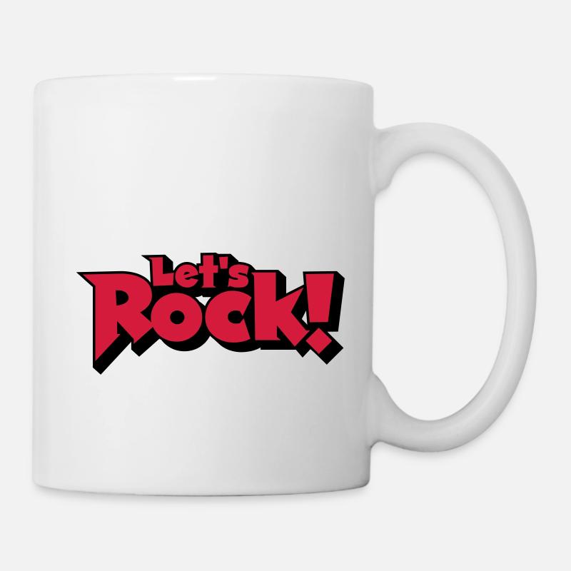 Let's Rock - Mug blanc - blanc