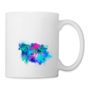 Colorful world map colorful - Mug - white - Right