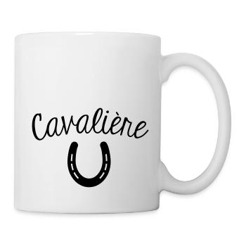 Cavalière - Mug blanc - blanc - Droite