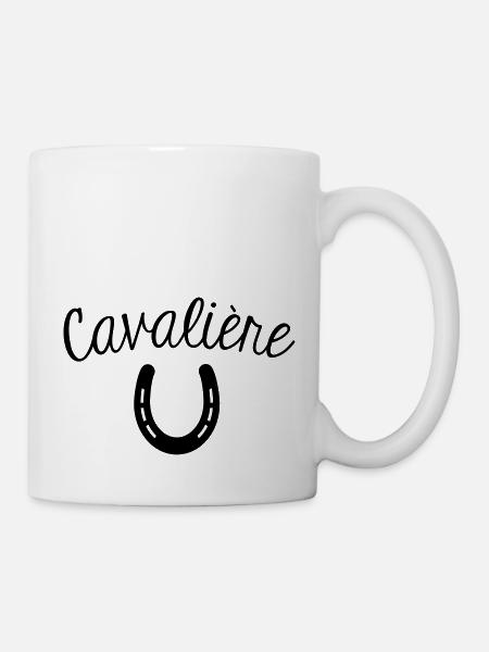 Cavalière - Mug blanc - blanc
