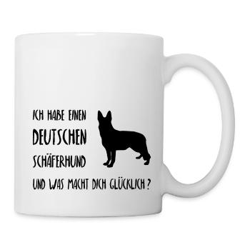 Deutscher Schäferhund - Tasse - Weiß - Rechts