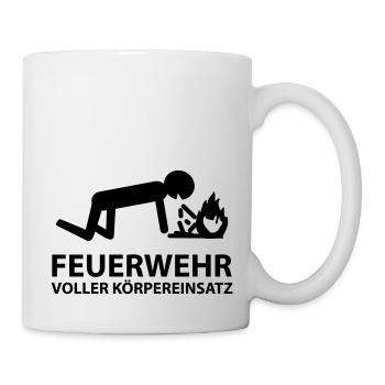 feuerwehr_koerpereinsatz - Mug - white - Right