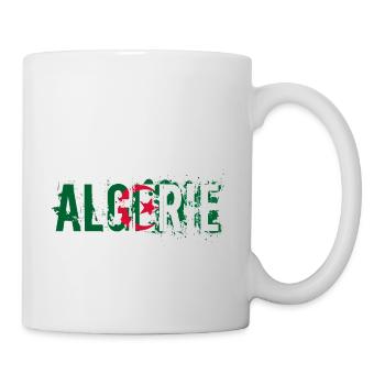 logo_flag_grunge_algerie_2 - Mug - white - Right