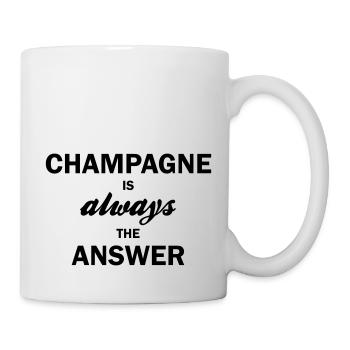 est toujours la réponse - Mug blanc - blanc - Droite