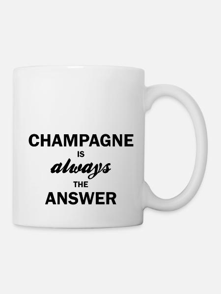 is always the answer - Tasse - Weiß
