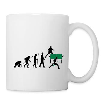 evolution_tischtennisspieler_112012_a_3c - Mug blanc - blanc - Droite