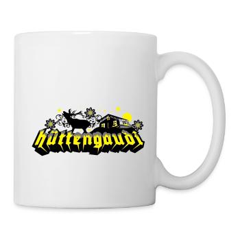 Apres Ski Spruch Hüttengaudi - Tasse - Weiß - Rechts