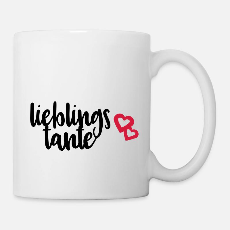 Lieblingstante Tante beste Tante Spruch Geschenk - Tasse - Weiß