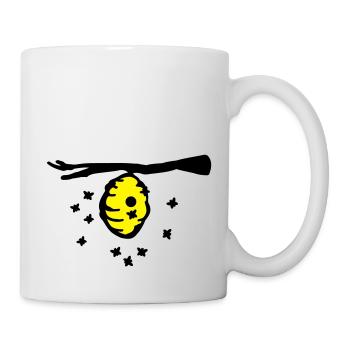 bienen_nest_a2 - Mug blanc - blanc - Droite