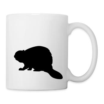 Biber - Tasse - Weiß - Rechts