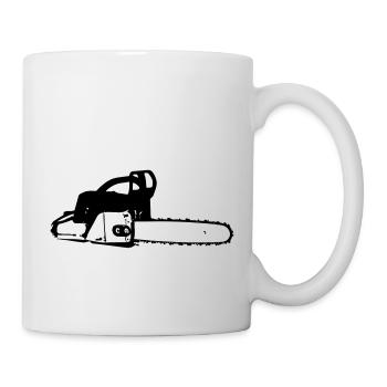 Kettensäge - Tasse - Weiß - Rechts