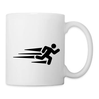 running__man_f1 - Mug blanc - blanc - Droite
