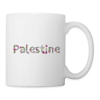 Palästina Blume - Palestine flower - Tasse - Weiß - Rechts