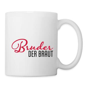 frère de la mariée - Mug blanc - blanc - Droite