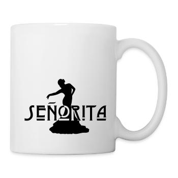 Señorita Spanish Flamenco Danseuse Sexy - Mug blanc - blanc - Droite