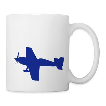 plane aerobatic aircraft aerienne4 flugzeu - Mug - white - Right