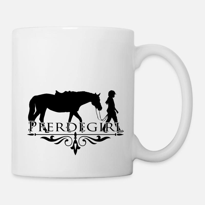 Pferdegirl Motiv 2 - Tasse - Weiß