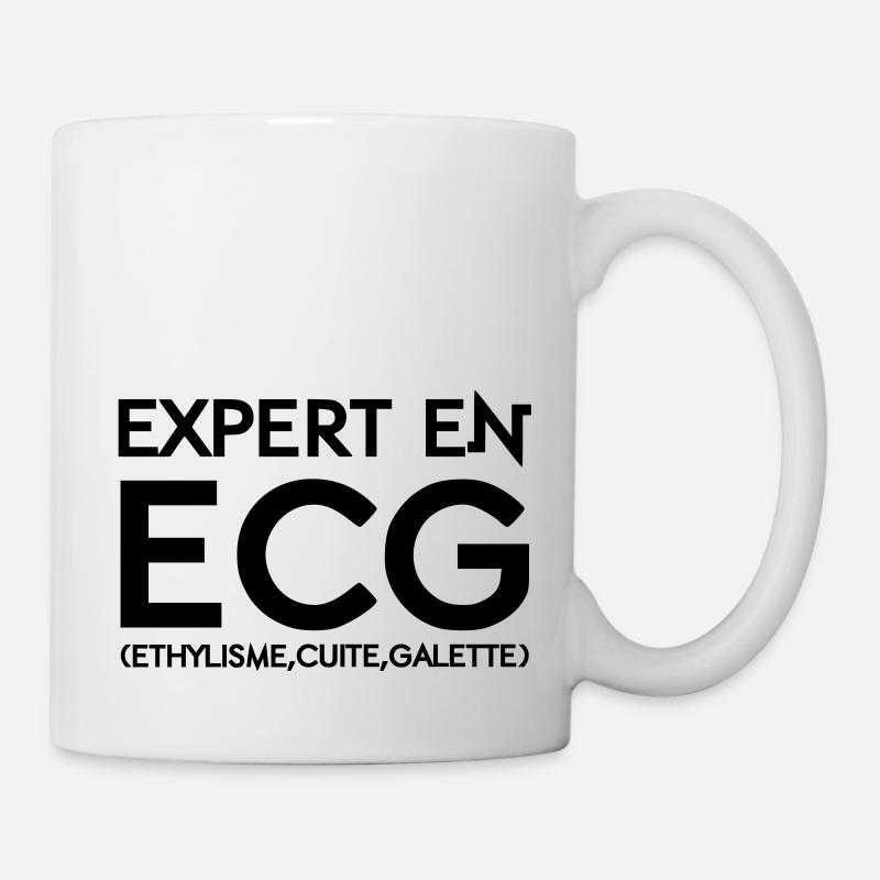 Expert en ECG - Mug blanc - blanc