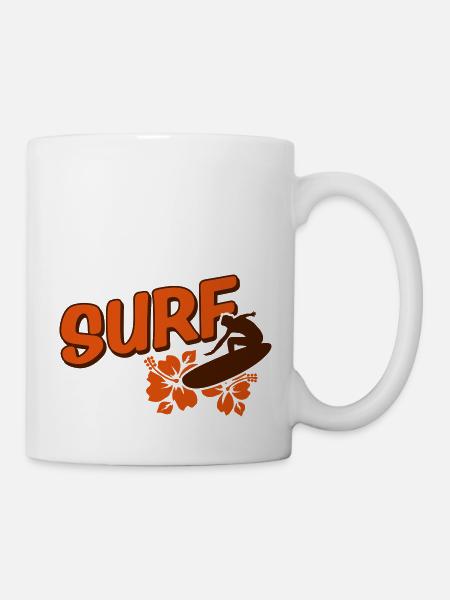 surf - Tasse - Weiß
