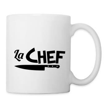 La chef - Mug blanc - blanc - Droite