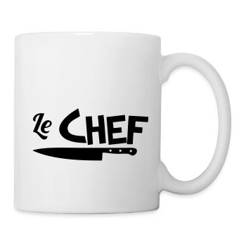 Le chef - Mug blanc - blanc - Droite