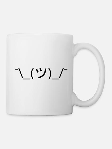 Was auch immer der japanischen Emoticon - Tasse - Weiß
