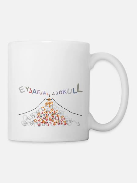 Eyjafjallajoekull - Mug blanc - blanc
