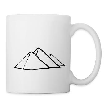 Pyramiden von Gizeh - Tasse - Weiß - Rechts